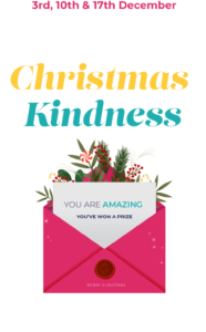 Spreading Christmas Kindness event on 3rd, 10th and 17th of December - click to find out more